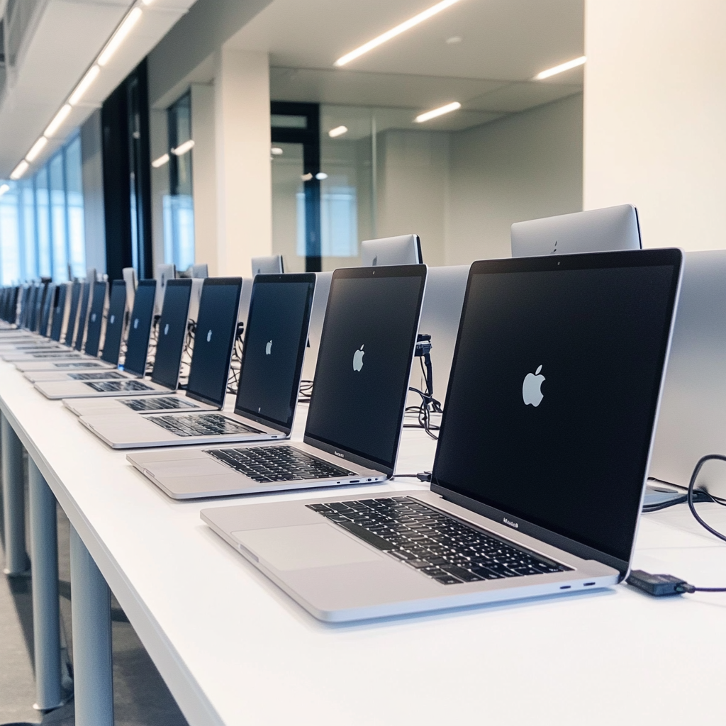 secondbestdad__A_row_of_20_macbooks_lined_up_on_a_white_bench_c486c286-2b48-49ae-a5dc-be9803b8053e_3